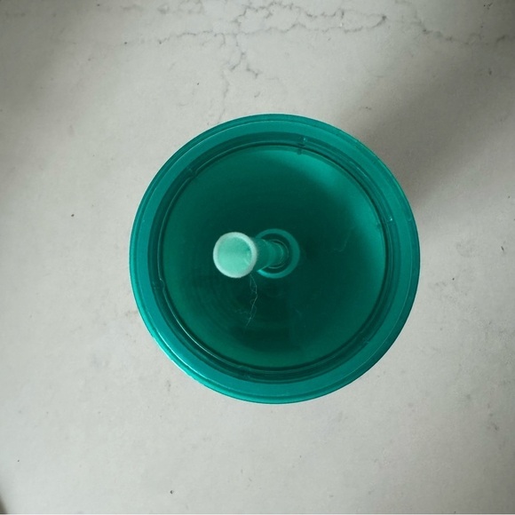 Starbucks Summer 2021 Aqua Blue Tiger Stripes Waves Cold Cup Grande 16 oz. - Picture 3 of 4